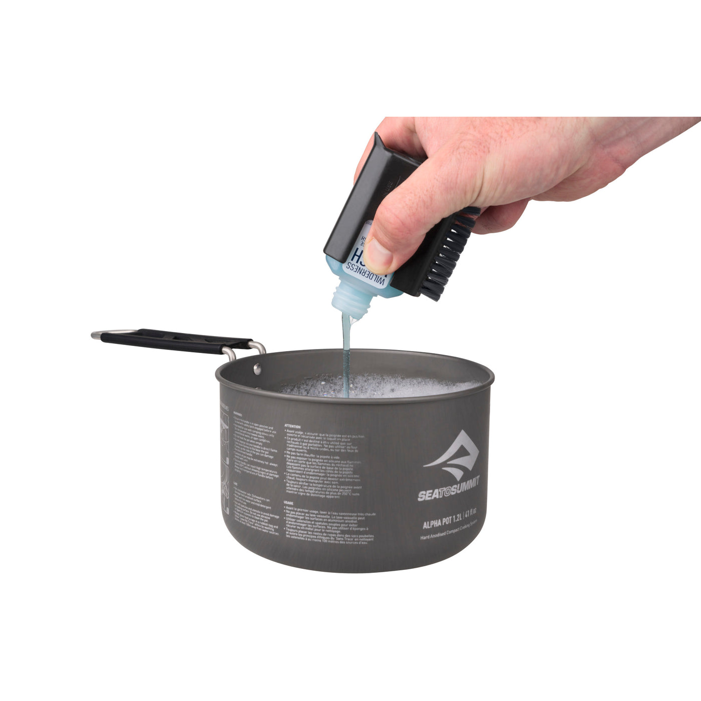 Camp Kitchen Pot Scrubber with Soap