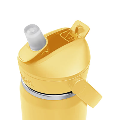 Thrive Flip Straw Insulated Stainless Steel - .6L Yellow Bloom