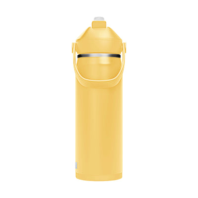 Thrive Flip Straw Insulated Stainless Steel - .6L Yellow Bloom