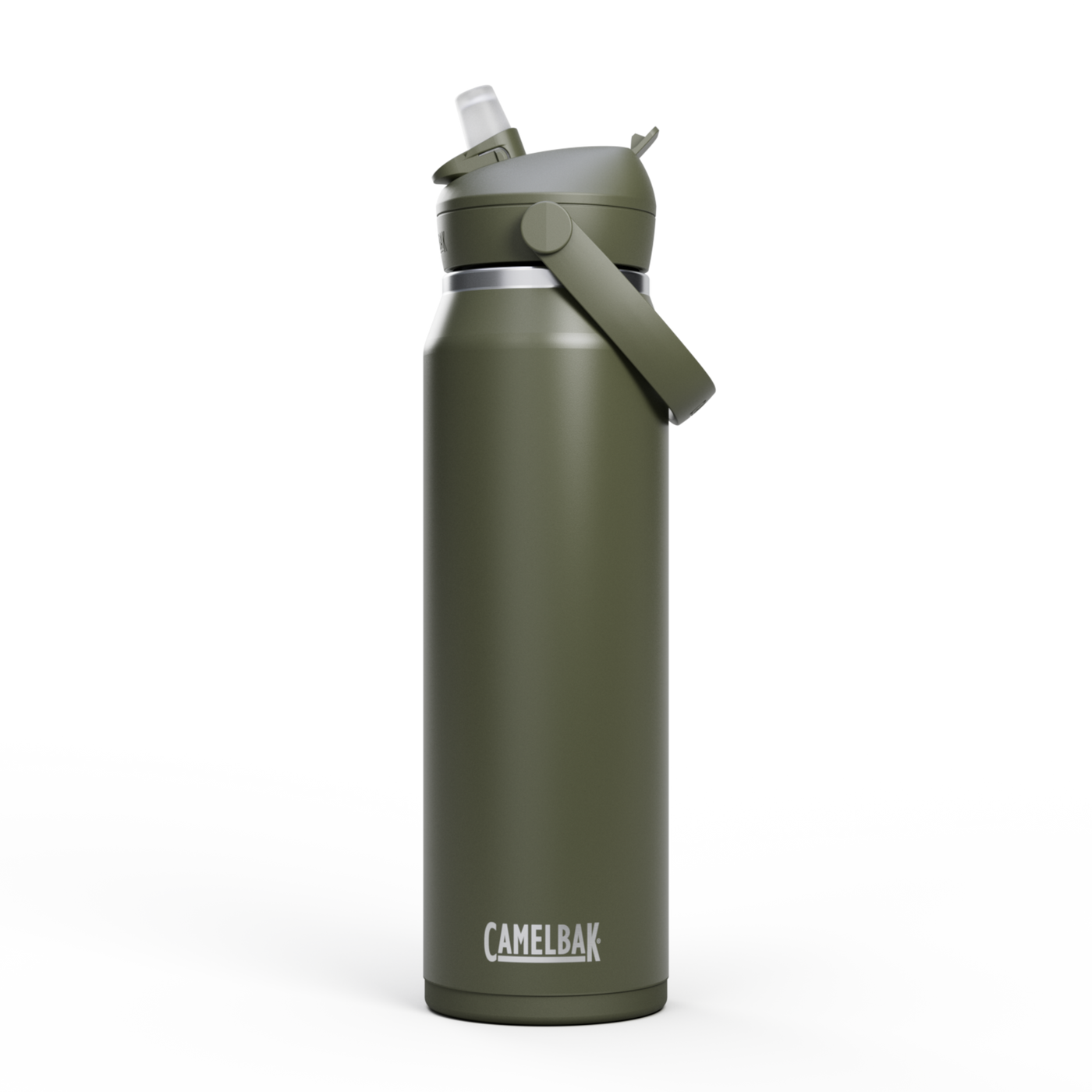 Thrive Flip Straw Insulated Stainless Steel - 1L Moss