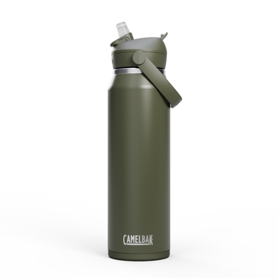 Thrive Flip Straw Insulated Stainless Steel - 1L Moss