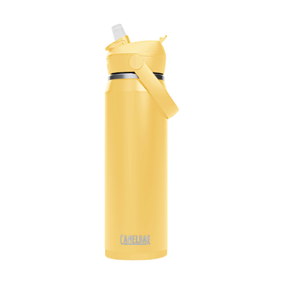 Thrive Flip Straw Insulated Stainless Steel - .75L Yellow Bloom