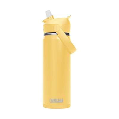 Thrive Flip Straw Insulated Stainless Steel - .6L Yellow Bloom