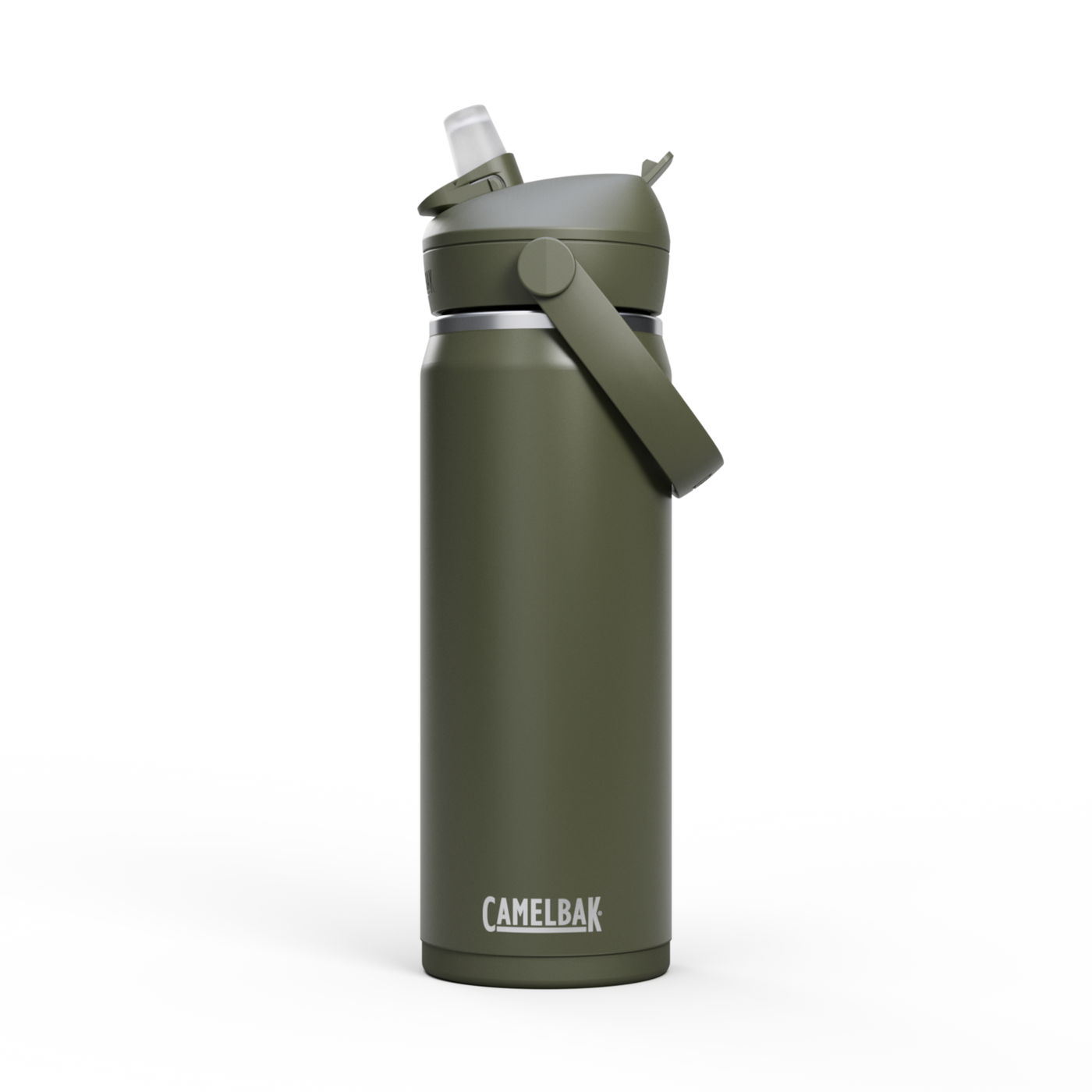 Thrive Flip Straw Insulated Stainless Steel - .6L Moss