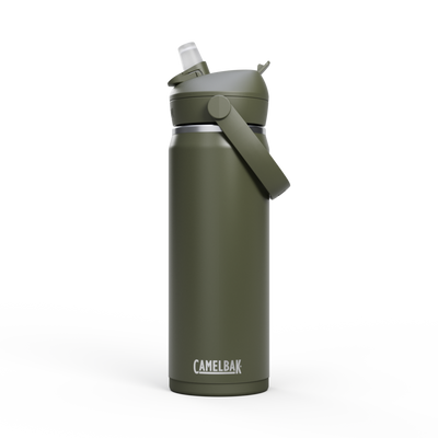 Thrive Flip Straw Insulated Stainless Steel - .6L Moss