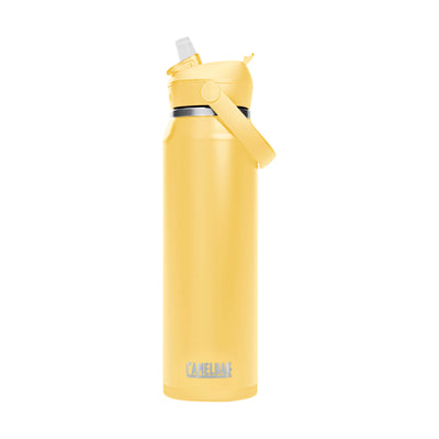 Thrive Flip Straw Insulated Stainless Steel - 1L Yellow Bloom