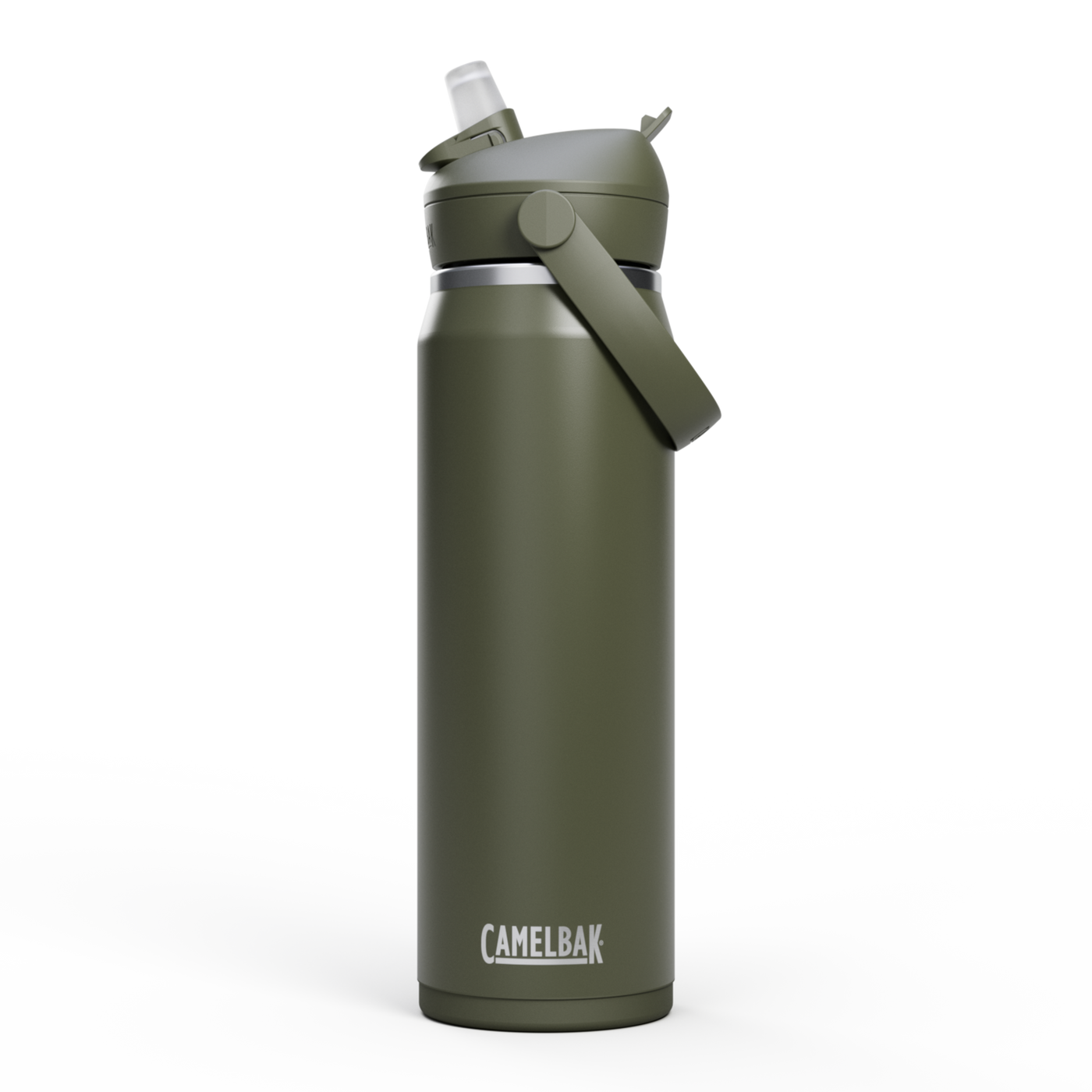 Thrive Flip Straw Insulated Stainless Steel - .75L Moss