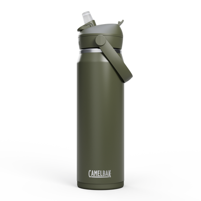 Thrive Flip Straw Insulated Stainless Steel - .75L Moss