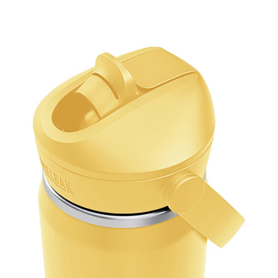 Thrive Flip Straw Insulated Stainless Steel - .6L Yellow Bloom