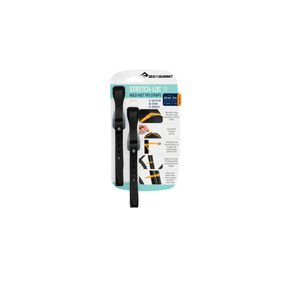 Stretch-Loc TPU Strap 20mm - [2 Pack] 375mm Black
