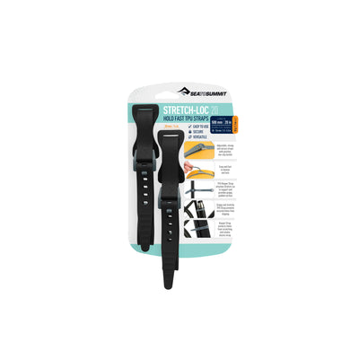 Stretch-Loc TPU Strap 20mm - [2 Pack] 500mm Black