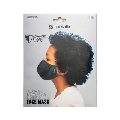Silver Ion Face Mask Silver Grey Small