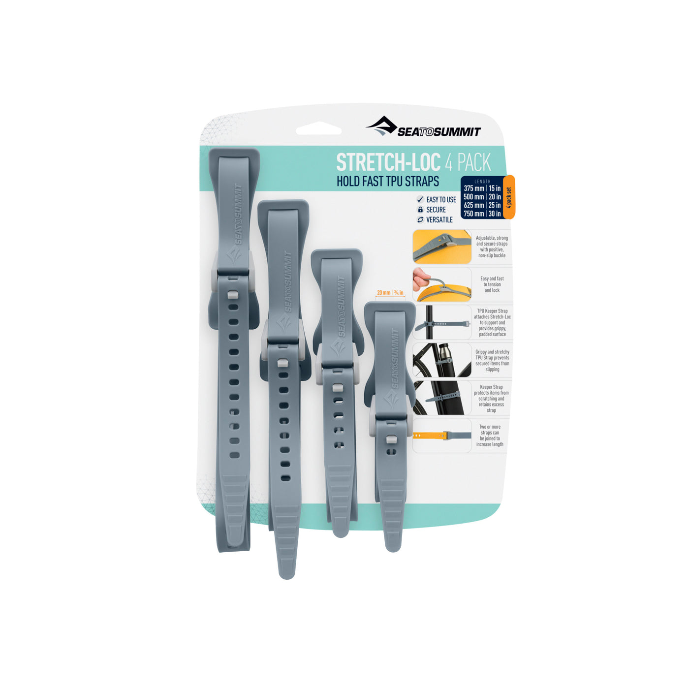 Stretch-Loc TPU Strap 20mm - [4 Piece] Dusk