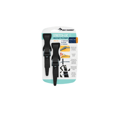 Stretch-Loc TPU Strap 12mm - [2 Pack] 450mm Black