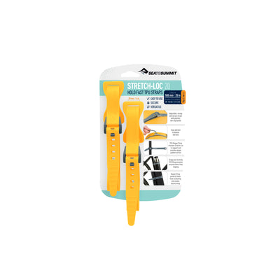 Stretch-Loc TPU Strap 20mm - [2 Pack] 500mm Yellow