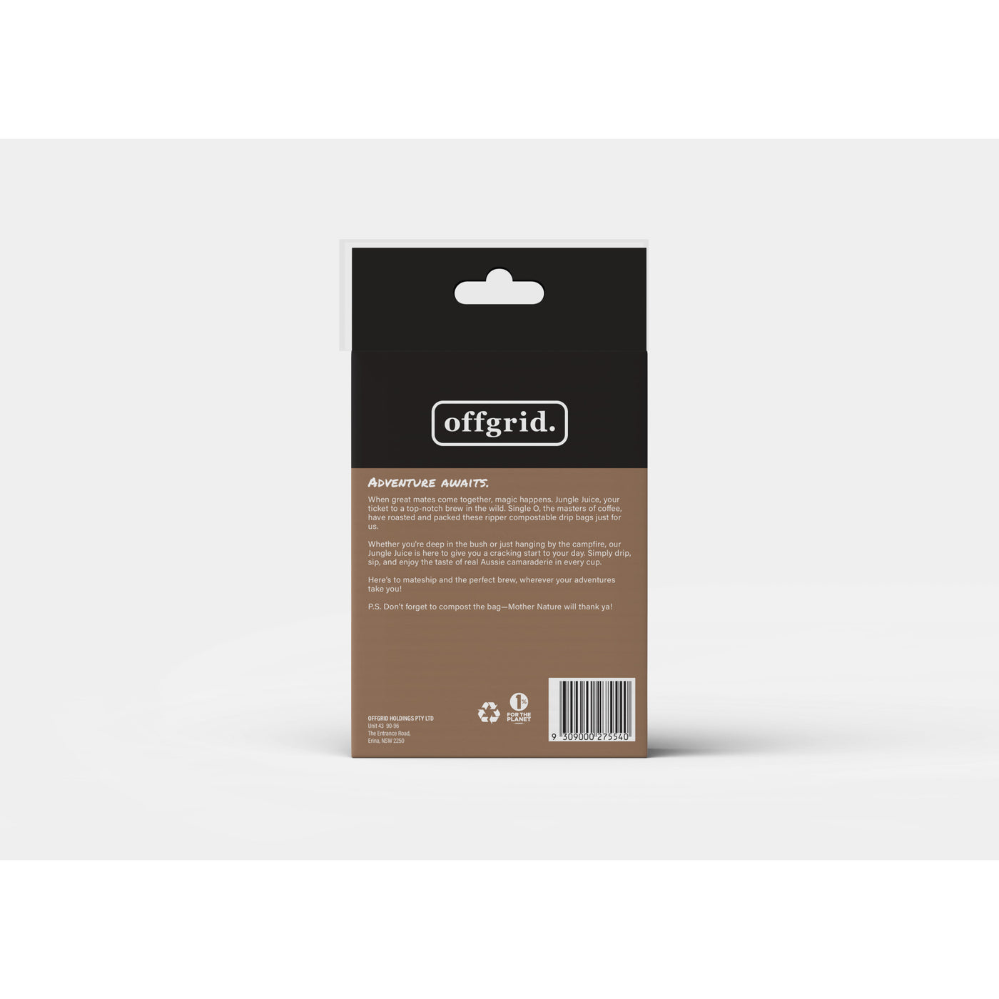 Jungle Juice - Compostable Drip Coffee Bag (5 serves)