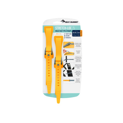 Stretch-Loc TPU Strap 20mm - [2 Pack] 625mm Yellow